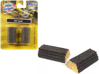 Log Loads 2 piece Accessory Set 1/87 (HO) Scale by Classic Metal Works