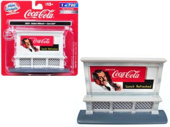 Outdoor Billboard \Coca Cola\" for 1/87 (HO) Scale Models by Classic Metal Works"""