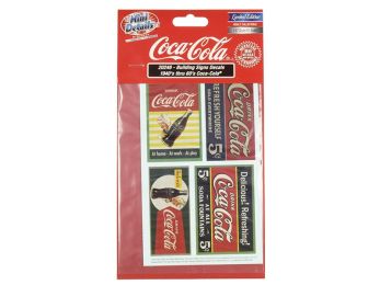 1940\'s Thru 1960\'s \Coca-Cola\" Building Signs Decals for 1/87 (HO) Scale Models by Classic Metal Works"""