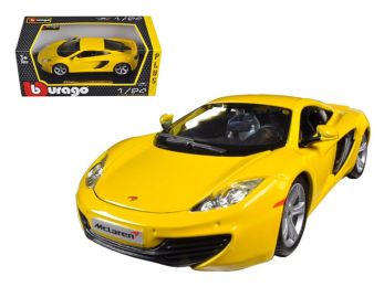 Mclaren MP4-12C Yellow 1/24 Diecast Car Model by Bburago