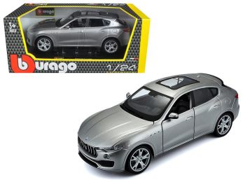 Maserati Levante Silver 1/24 Diecast Model Car by Bburago