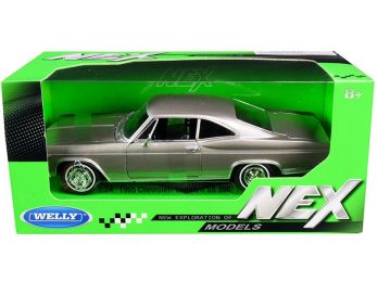 1965 Chevrolet Impala SS 396 Gray Metallic \NEX Models\" 1/24 Diecast Model Car by Welly"""
