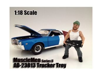 Musclemen \Trucker Troy\" Figure For 1:18 Scale Models by American Diorama"""