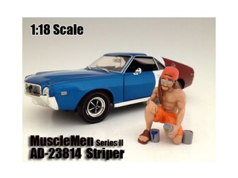 Musclemen \Striper\" Figure For 1:18 Scale Models by American Diorama"""