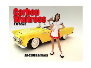 Carhop Waitress Brittany Figure for 1/18 Scale Models by American Diorama