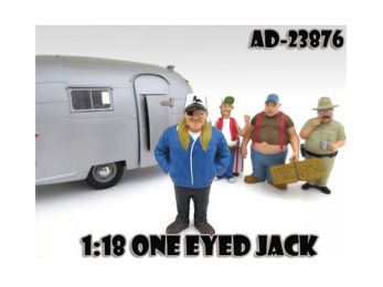 One Eyed Jack \Trailer Park\" Figure For 1:18 Scale Diecast Model Cars by American Diorama"""