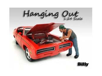 \Hanging Out\" Billy Figure for 1/24 Scale Models by American Diorama"""