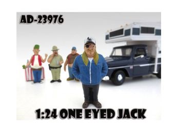 One Eyed Jack \Trailer Park\" Figure For 1:24 Diecast Model Cars by American Diorama"""
