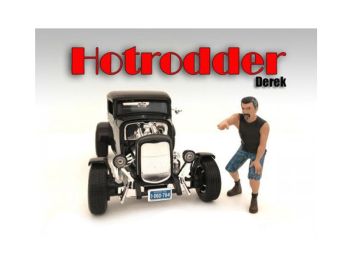 \Hotrodders\" Derek Figure For 1:18 Scale Models by American Diorama"""