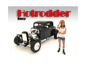 \Hotrodders\" Nancy Figure For 1:18 Scale Models by American Diorama"""
