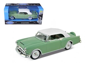 1953 Packard Caribbean Soft Top Green 1/24 Diecast Car Model by Welly