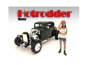 \Hotrodders\" Nancy Figure For 1:24 Scale Models by American Diorama"""
