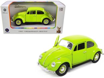 1967 Volkswagen Beetle Light Green 1/24 Diecast Model Car by Road Signature