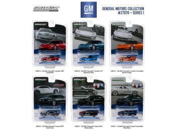 General Motors Collection Series 1, 6pc Set  1/64 Diecast Model Cars by Greenlight