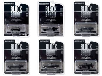 \Black Bandit\" 6 piece Set Series 23 1/64 Diecast Model Cars by Greenlight"""