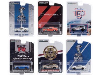\Anniversary Collection\" Set of 6 pieces Series 11 1/64 Diecast Model Cars by Greenlight"""