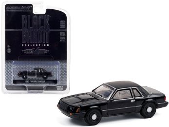 1982 Ford Mustang SSP \Black Bandit Police\" \""Black Bandit\"" Series 24 1/64 Diecast Model Car by Greenlight"""
