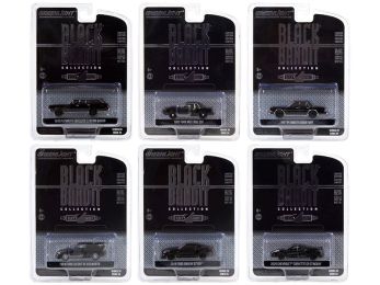 \Black Bandit\" 6 piece Set Series 24 1/64 Diecast Model Cars by Greenlight"""