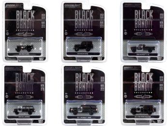 Black Bandit 6 piece Set Series 25 1/64 Diecast Model Cars by Greenlight