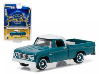 1963 Dodge D-100 with Toolbox Pickup Truck \Country Roads\" Series 14 1/64 Diecast Model by Greenlight"""