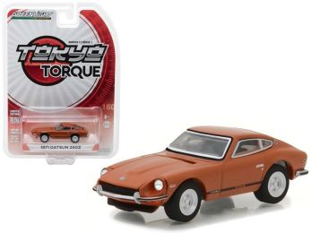 1971 Datsun 240Z 918 Orange Tokyo Torque Series 1 1/64 Diecast Model Car by Greenlight