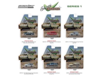 Estate Wagons Series 1, Set of 6 Cars 1/64 Diecast Models by Greenlight