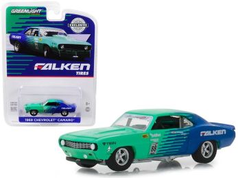 1969 Chevrolet Camaro #88 \Falken Tires\" \""Hobby Exclusive\"" 1/64 Diecast Model Car by Greenlight"""