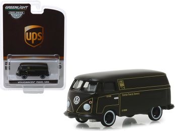 Volkswagen Panel Van Dark Brown \United Parcel Service\" (UPS) \""Hobby Exclusive\"" 1/64 Diecast Model Car by Greenlight"""