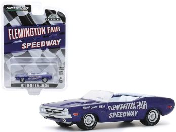 1971 Dodge Challenger Convertible Official Pace Car Purple \Flemington Fair Speedway\" \""Hobby Exclusive\"" 1/64 Diecast Model Car by Greenlight"""