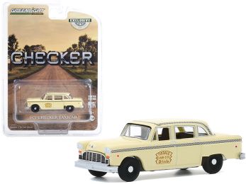 1971 Checker Taxicab Yellow \Tisdale Cab Co.\" \""Hobby Exclusive\"" 1/64 Diecast Model Car by Greenlight"""