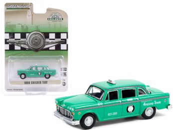 1969 Checker Taxi Light Green Zone Cab Co.Hobby Exclusive 1/64 Diecast Model Car by Greenlight