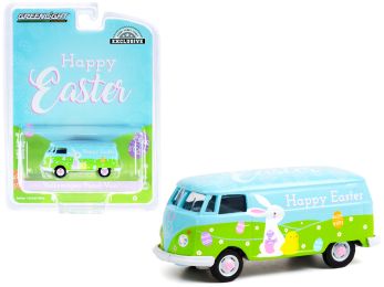 Volkswagen Panel Van Happy Easter 2021 Hobby Exclusive 1/64 Diecast Model by Greenlight