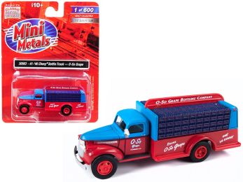 1941-1946 Chevrolet Delivery Bottle Truck \O-So Grape\" 1/87 (HO) Scale Model by Classic Metal Works"""