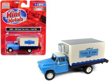1955 Chevrolet Refrigerated Reefer Box Truck \Finley & Sons\" (Fresh Fish) 1/87 (HO) Scale Model by Classic Metal Works"""