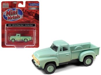 1954 Ford Pickup Truck Sea Haze Green (Dirty/Weathered) 1/87 (HO) Scale Model Car by Classic Metal Works