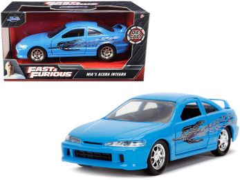 Mia's Acura Integra Light Blue with Graphics Fast & Furious Series 1/32 Diecast Model Car by Jada