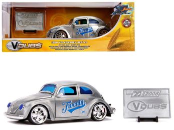 1959 Volkswagen Beetle \Twenty\" Metal Raw \""VDubs\"" \""Jada 20th Anniversary\"" 1/24 Diecast Model Car by Jada"""