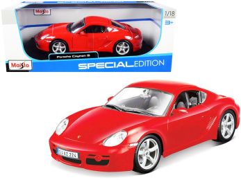 Porsche Cayman S Red 1/18 Diecast Model Car by Maisto