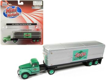 1941-1946 Chevrolet Tractor Trailer Truck \So-Cal Freight\" 1/87 (HO) Scale Model by Classic Metal Works"""