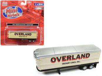 1940\'s-1950\'s Aerovan Trailer \Overland Freight Lines Inc.\" 1/87 (HO) Scale Model by Classic Metal Works"""