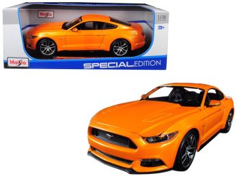 2015 Ford Mustang GT 5.0 Orange Metallic \Special Edition\" 1/18 Diecast Model Car by Maisto"""