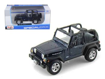 Jeep Wranger Rubicon Blue 1/27 Diecast Model Car by Maisto