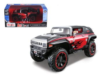 2008 Hummer HX Concept Black/Red \All Stars\" 1/24 Diecast Model Car by Maisto"""