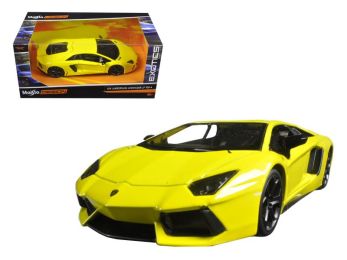 Lamborghini Aventador LP 700-4 Yellow \Exotics\" 1/24 Diecast Model Car by Maisto"""