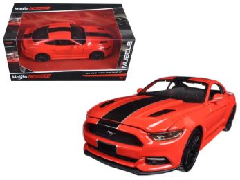 2015 Ford Mustang GT Red \Classic Muscle\" 1/24 Diecast Model Car by Maisto"""