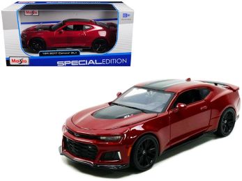 2017 Chevrolet Camaro ZL1 Burgundy Metallic 1/24 Diecast Model Car by Maisto
