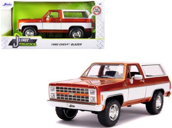 1980 Chevrolet Blazer K5 Copper and White \Just Trucks\" 1/24 Diecast Model Car by Jada"""