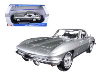 1965 Chevrolet Corvette Silver \Special Edition\ 1/18 Diecast Model Car by Maisto