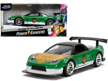 2002 Honda NSX Type-R Japan Spec Green Ranger \Power Rangers\" 1/32 Diecast Model Car by Jada"""