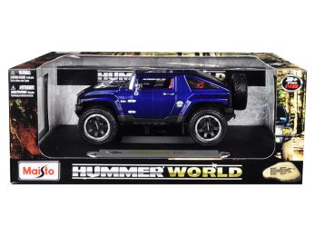 Hummer HX Concept Dark Blue Metallic \Hummer World\" 1/18 Diecast Model Car by Maisto"""